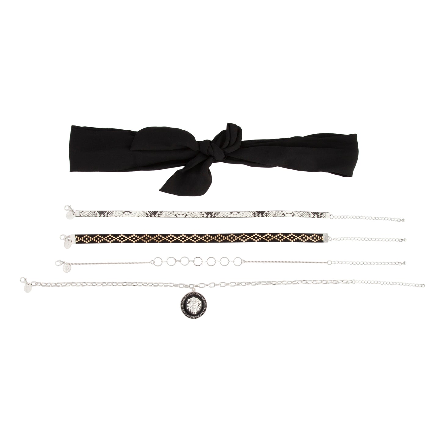 CHKR RH BLCK NECKTIE CHKR PK