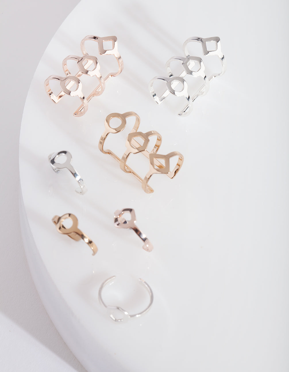 BOPK MM FINE GEO EAR CUFF PK