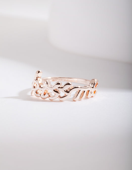 RTSE RG KISSME WRTTN WRD RING