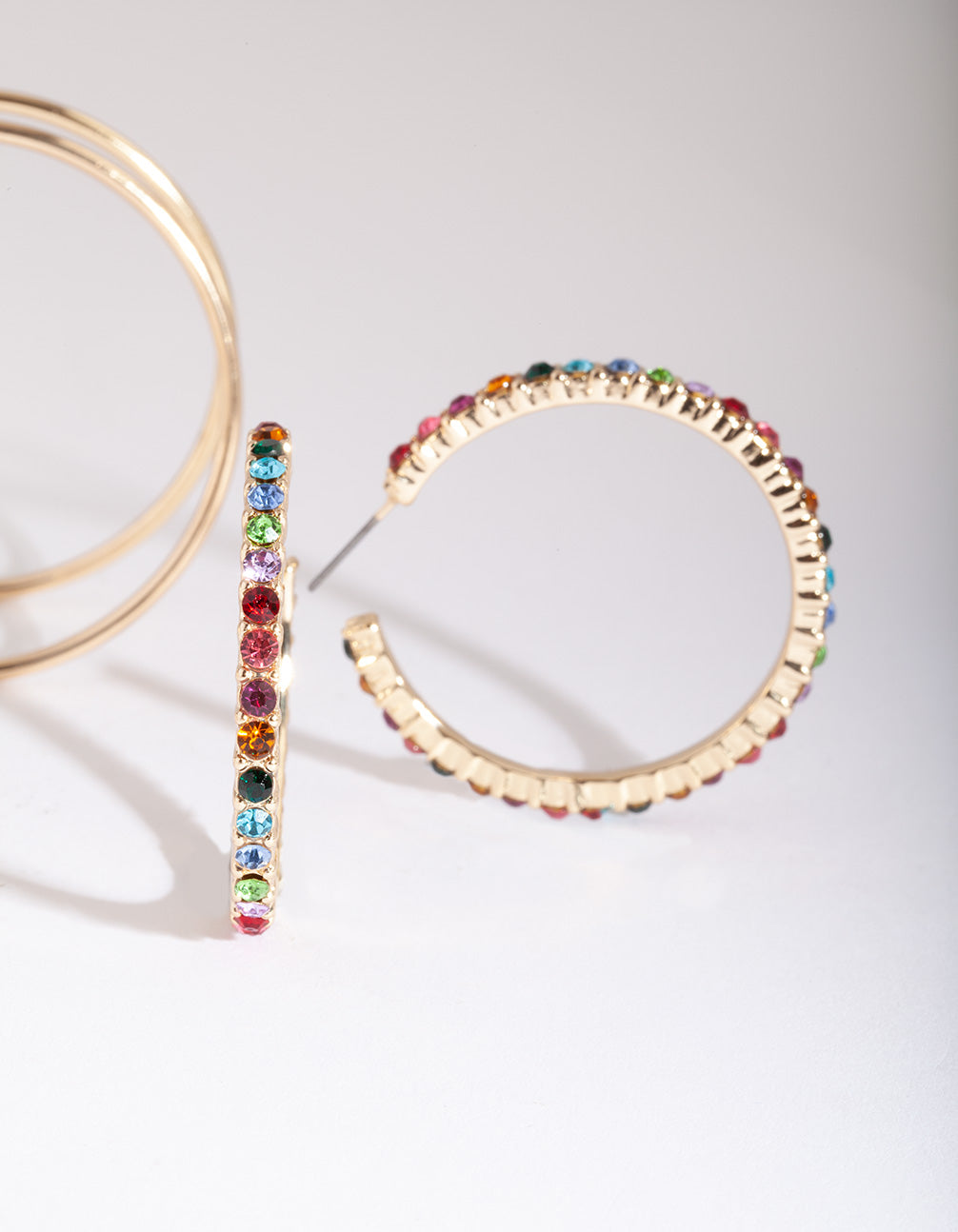 RED RD 3 PK RAINBOW HOOP ER