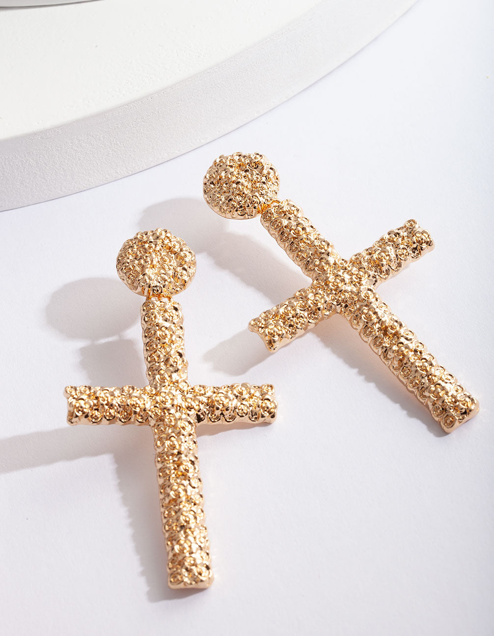 FGOLD SG TEXT CROSS DRP ER@