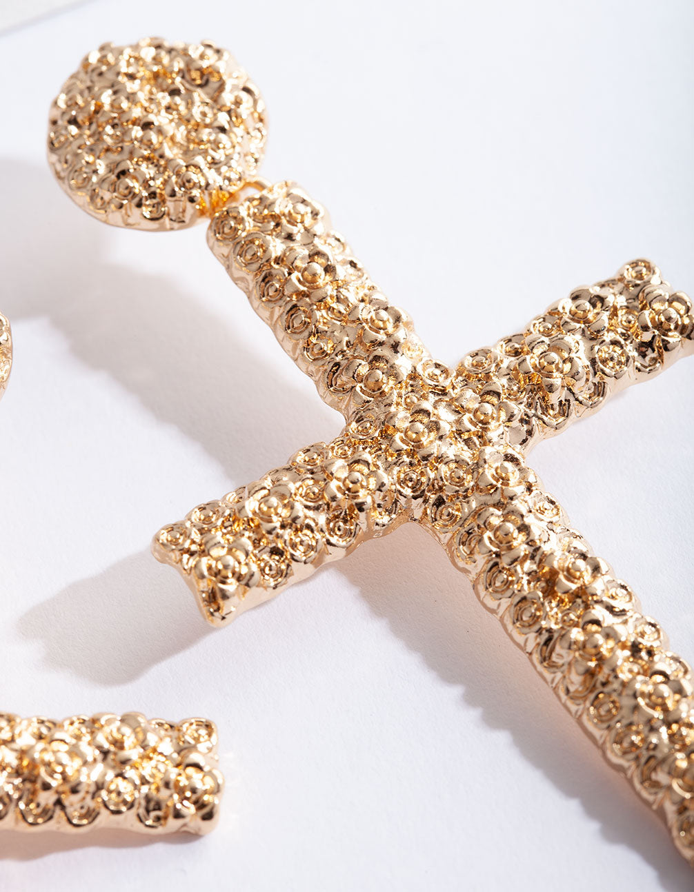 FGOLD SG TEXT CROSS DRP ER@