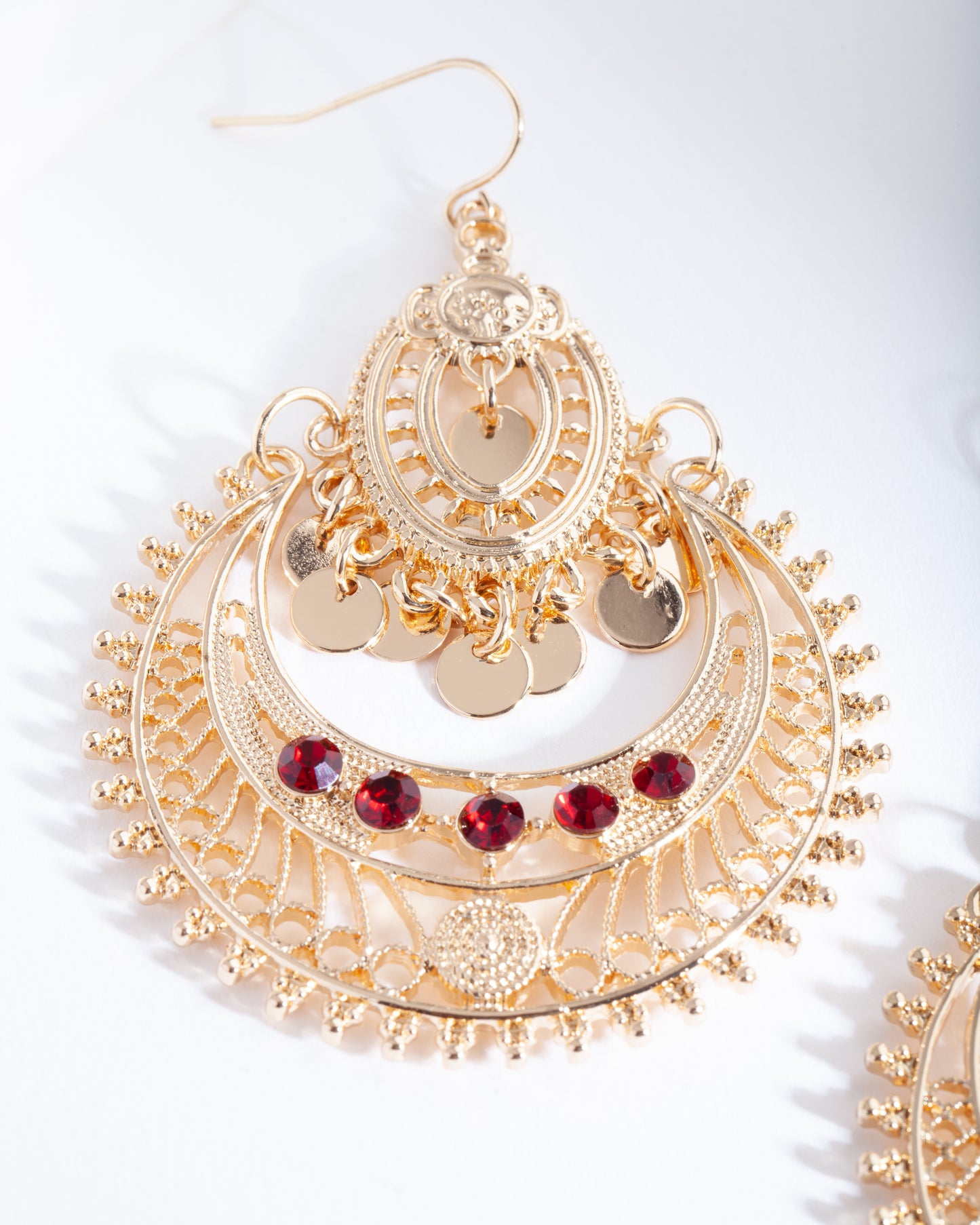 RED DISC TASSEL & CUTOUT ER