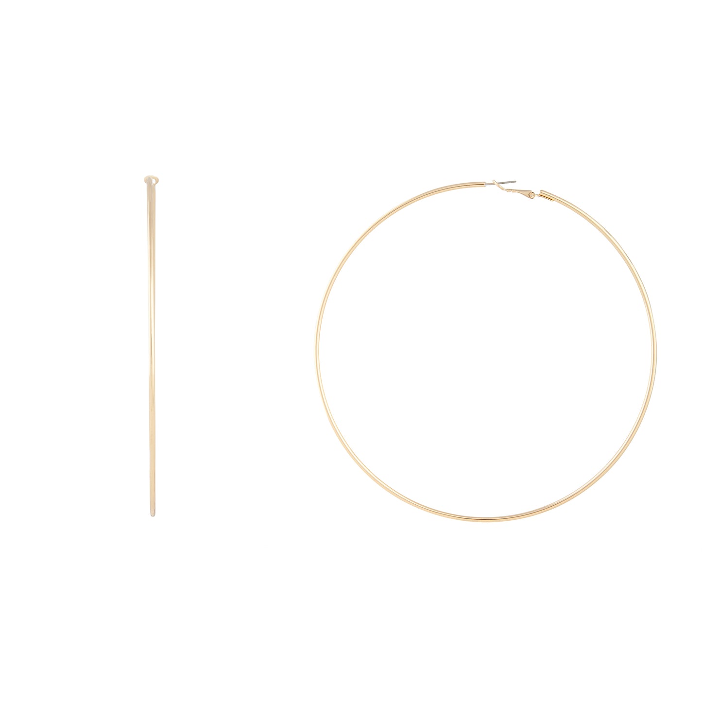 LARGE 12CM HOOP IN GOLD