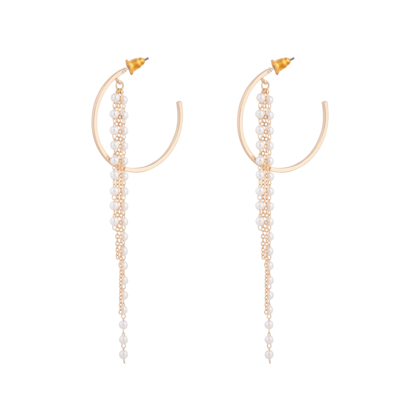 FSPRL SG PEARL CHAIN HOOP ER