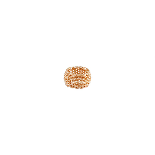 GOLD MESH BAND RING