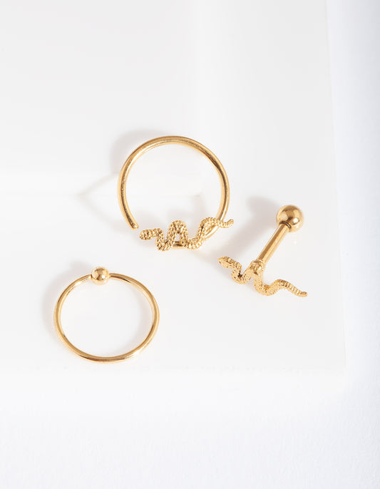 BOPK SRD SNAKE RING BRBLL 3PK