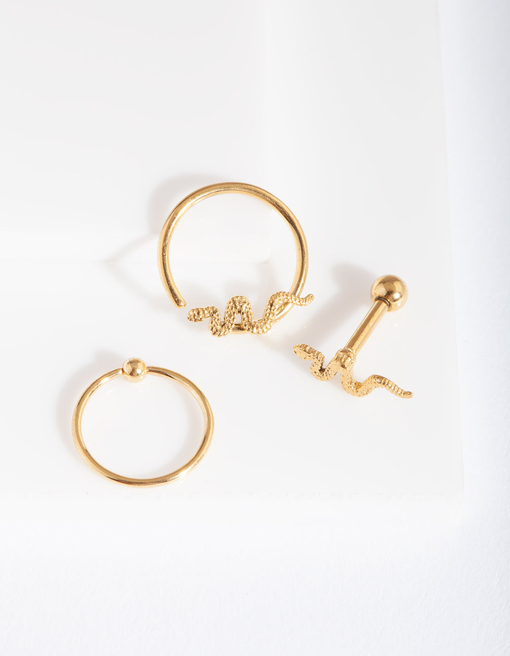 BOPK SRD SNAKE RING BRBLL 3PK