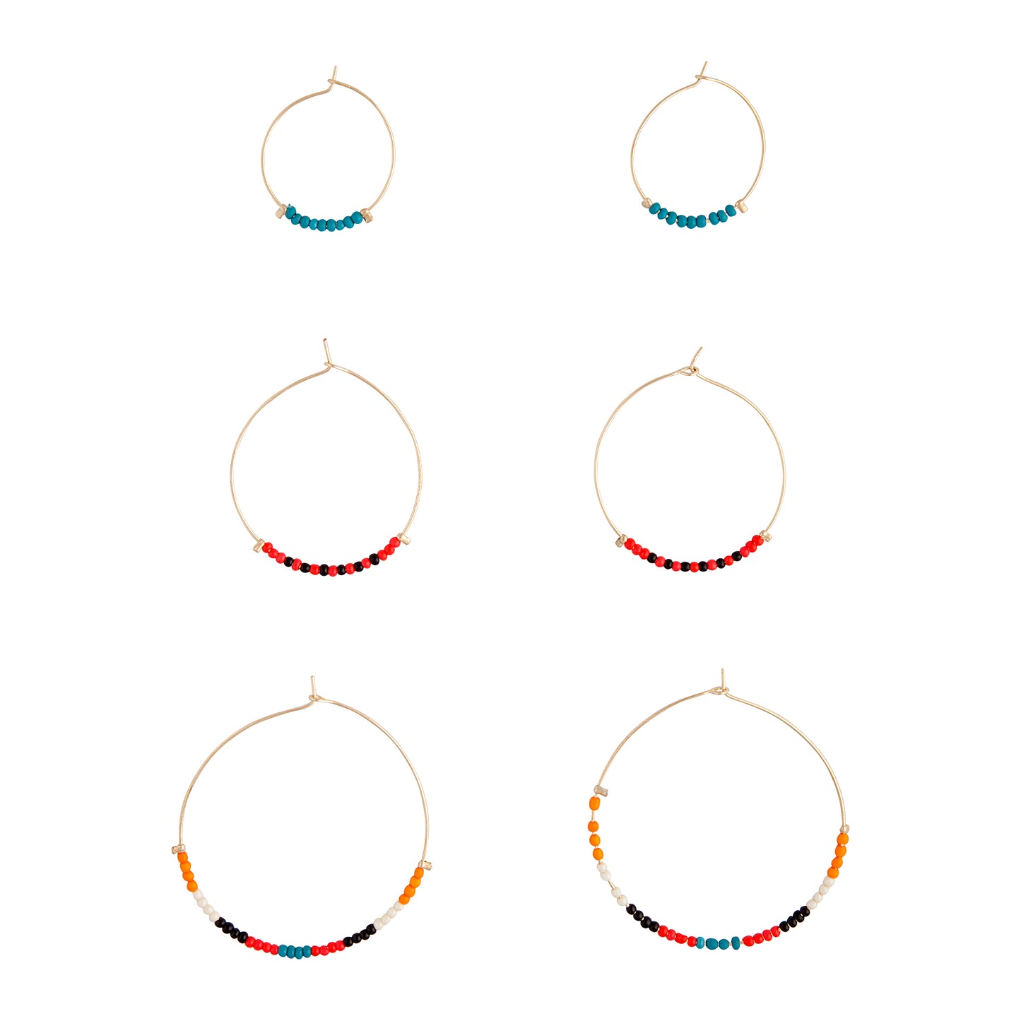 TRWR SG 3PK GRAD BEAD HOOP ER