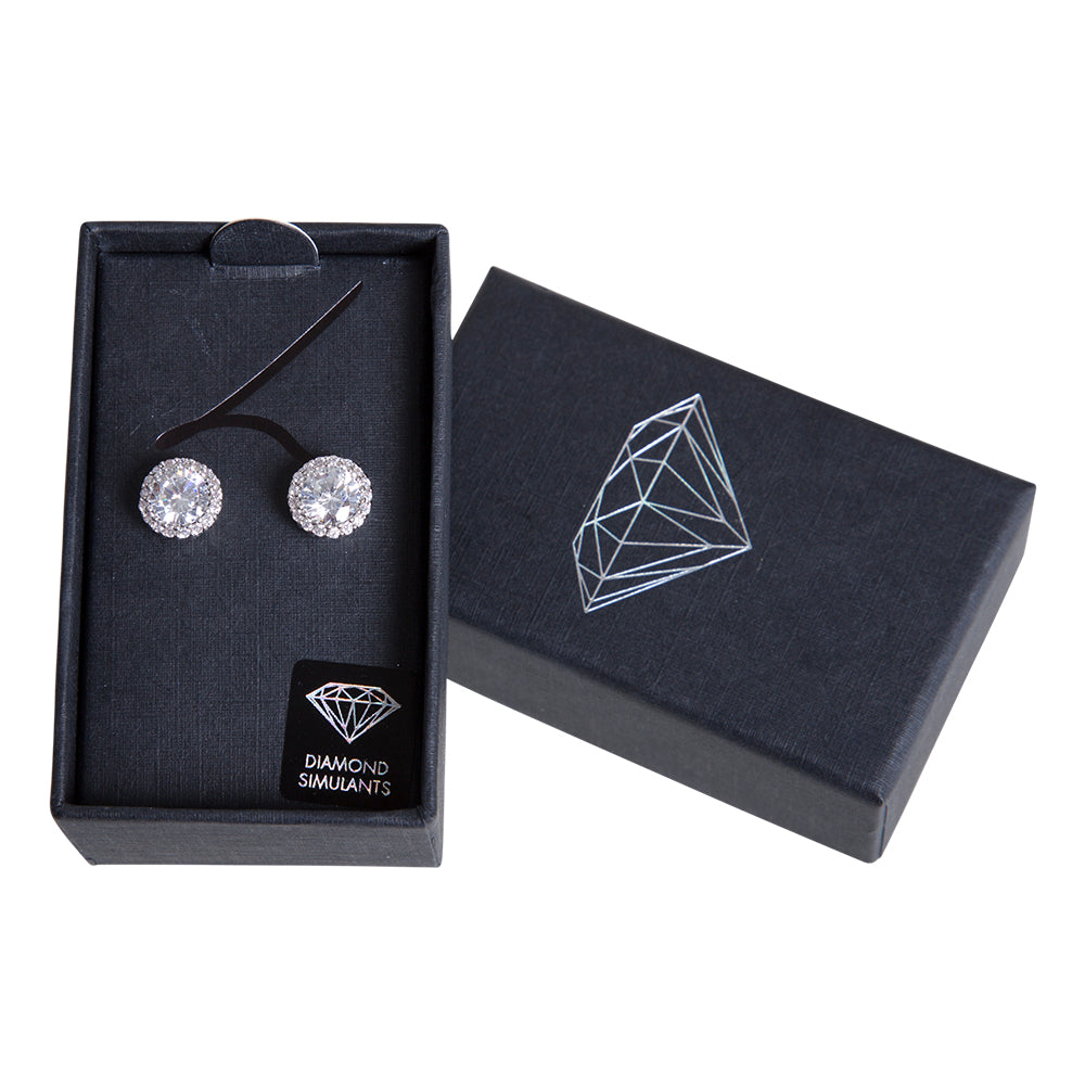 SMALL CIRCLE CRYSTAL STUD