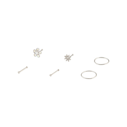 BOPK RH FLWR RG STUD NOSE 6PK