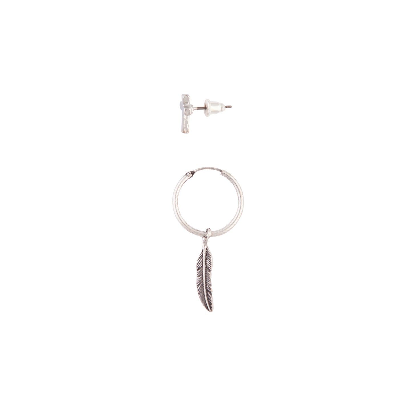 MENS RH CROSS & FAUX FTH 2PK ER@