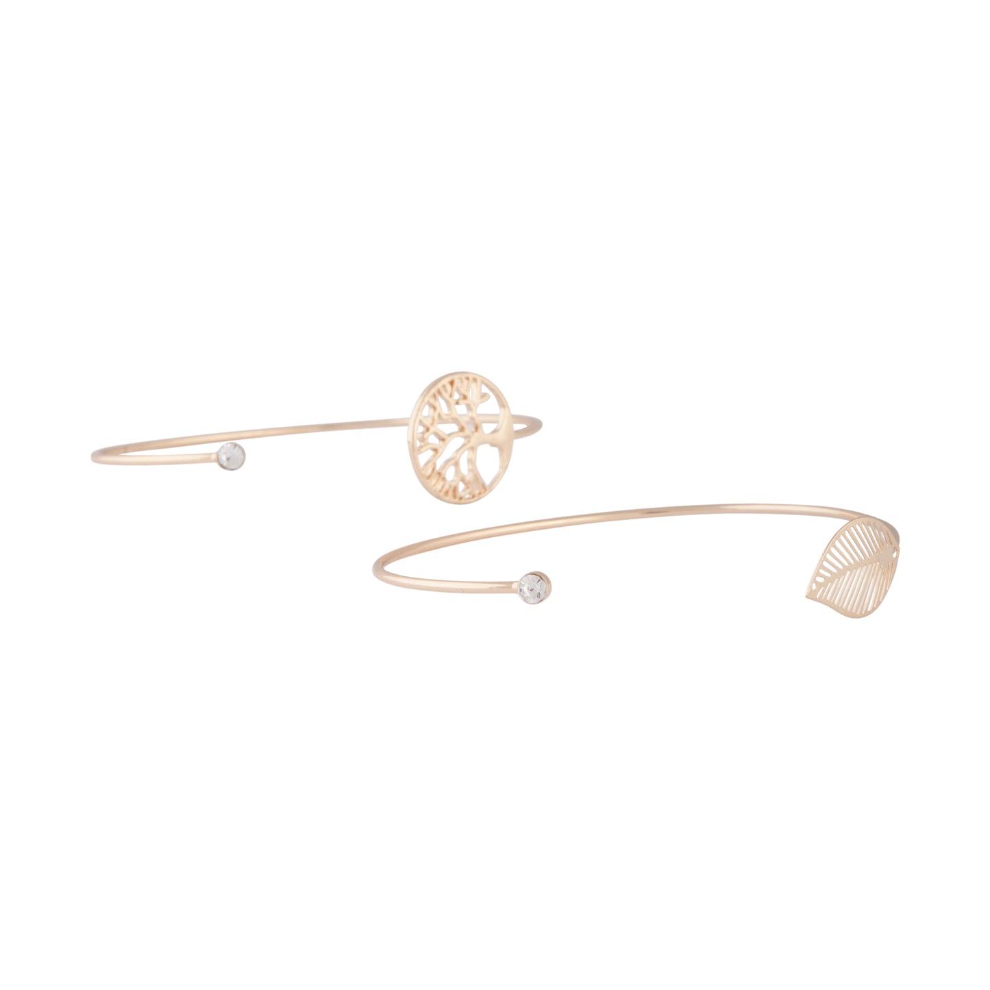GOLD TREE OF LIFE THIN OPEN CUFF 2 PACK