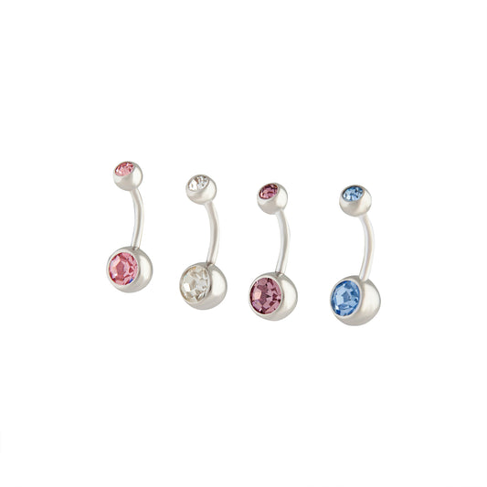 BOPK RH CYSTRAL BELLY BAR 4PK