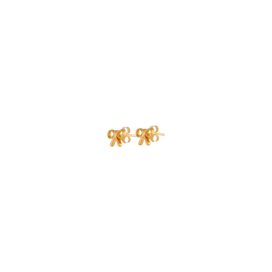 KIDS STS GLD BOW ER