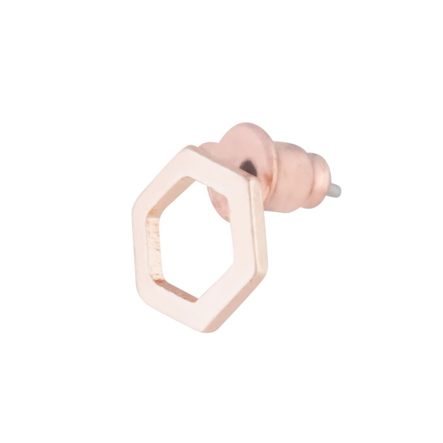 6fER RG OPEN HEXAGON STUD ER