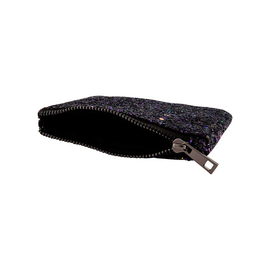 POS FB DRK MLTI GLITR POUCH