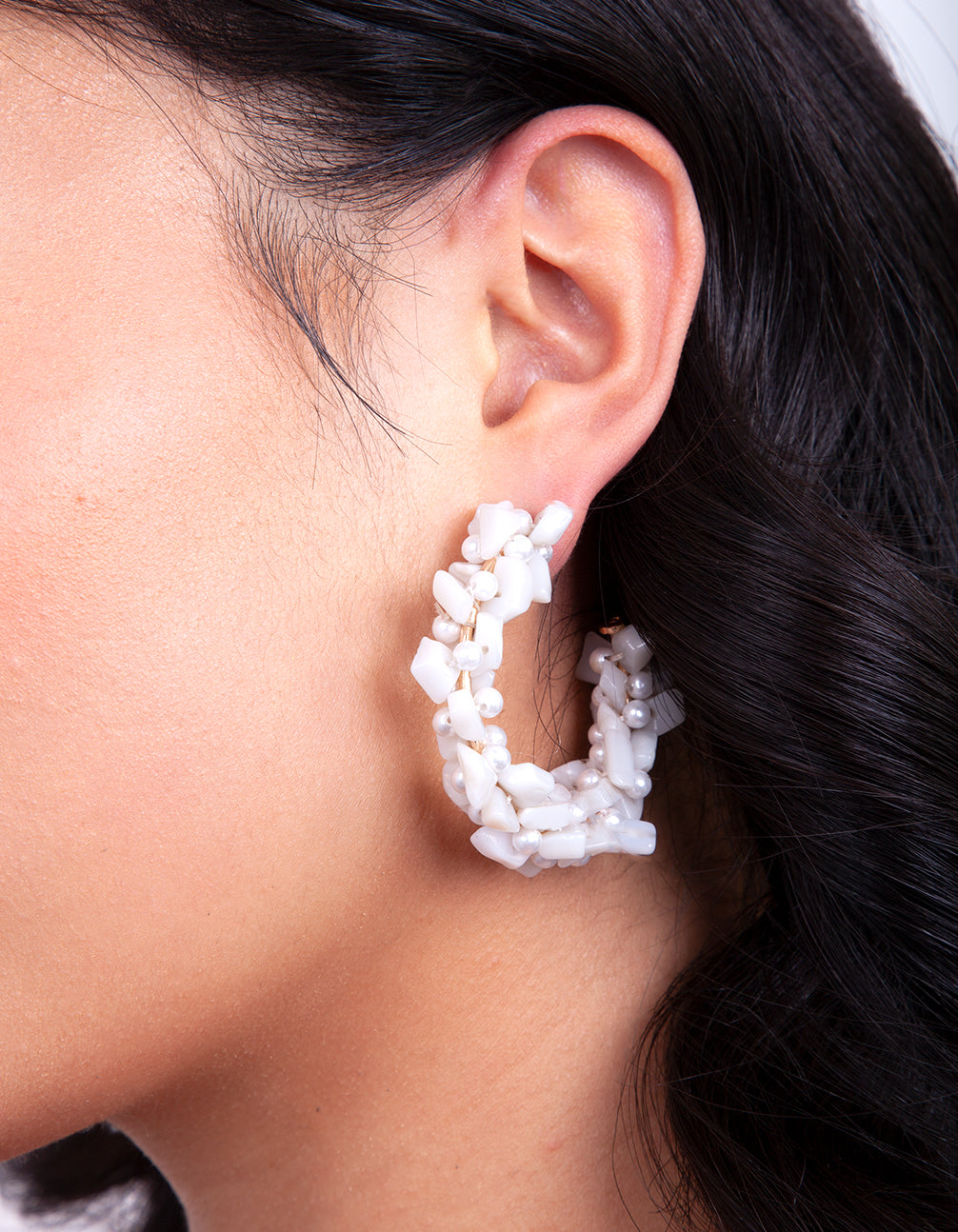 ERST SG STONE CHIP HOOP ER