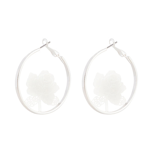 JUL18C SS STAMPED ROSE HOOP ER