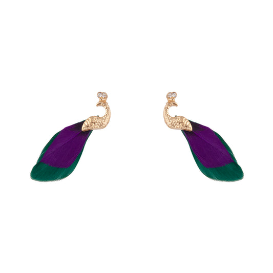 5EAR SG PEACOCK FTHR ER