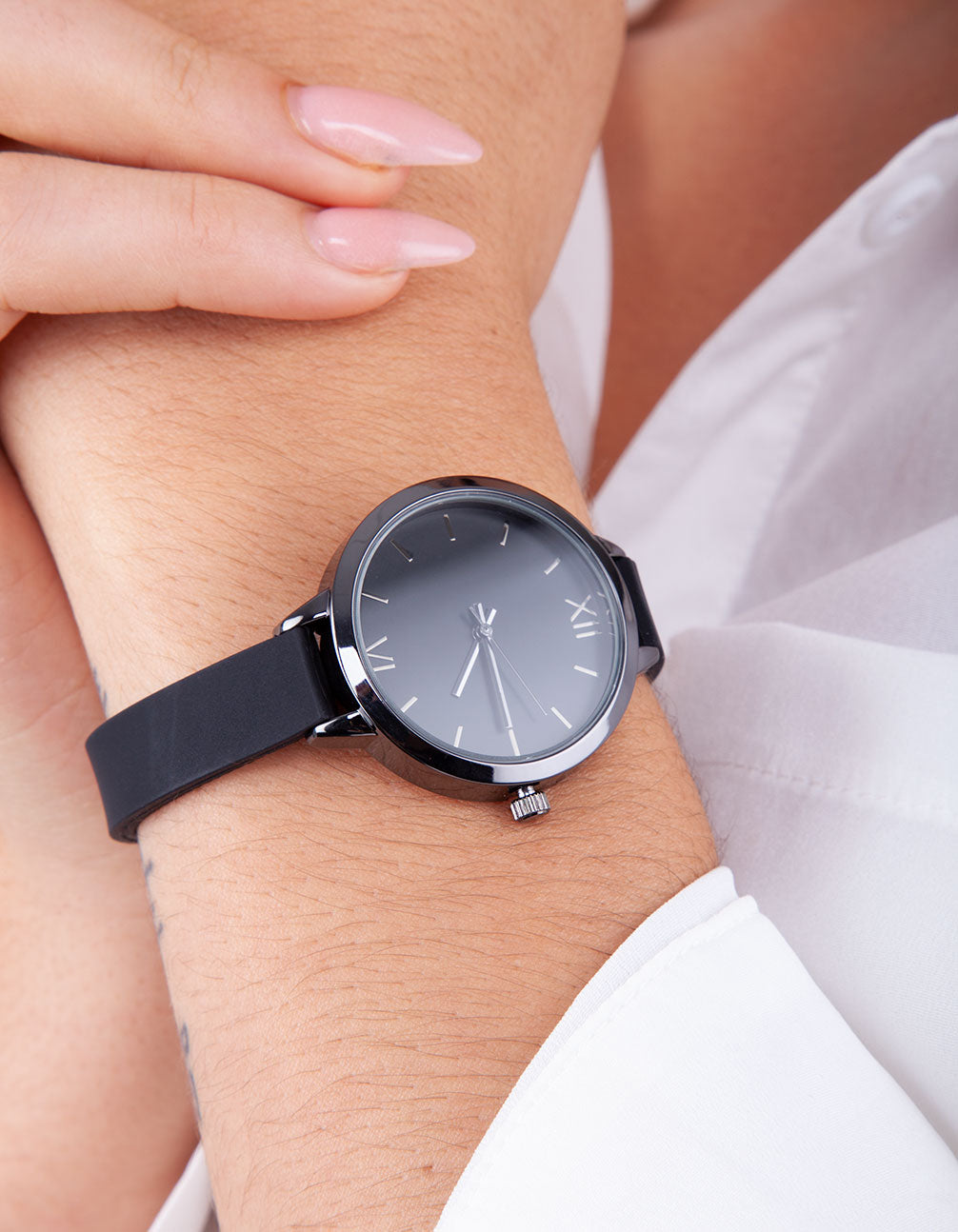 WPOP PLAIN SKINNY STRAP WATCH