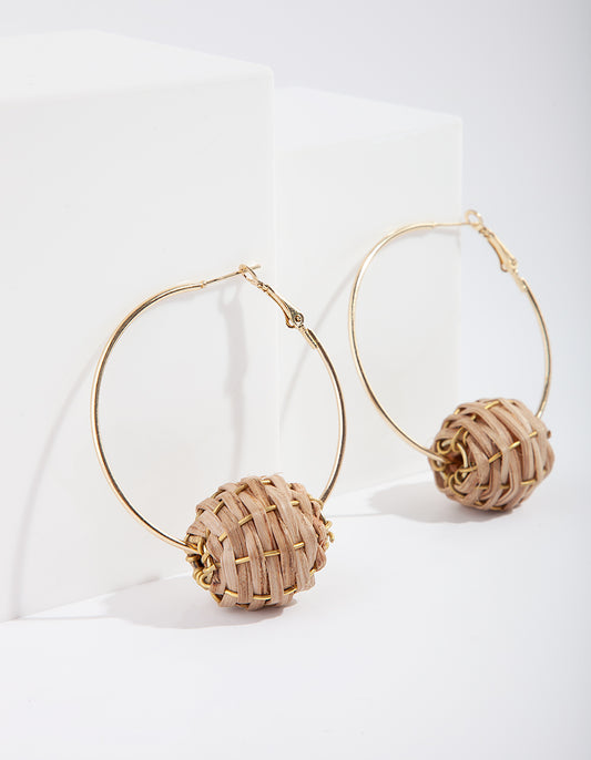 B&N SG RAFFIA BALL HOOP