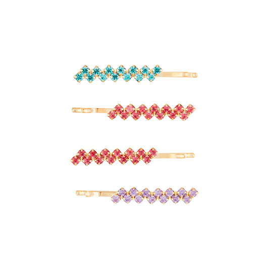 KIDS PG DIA HAIR SLIDE 6PK