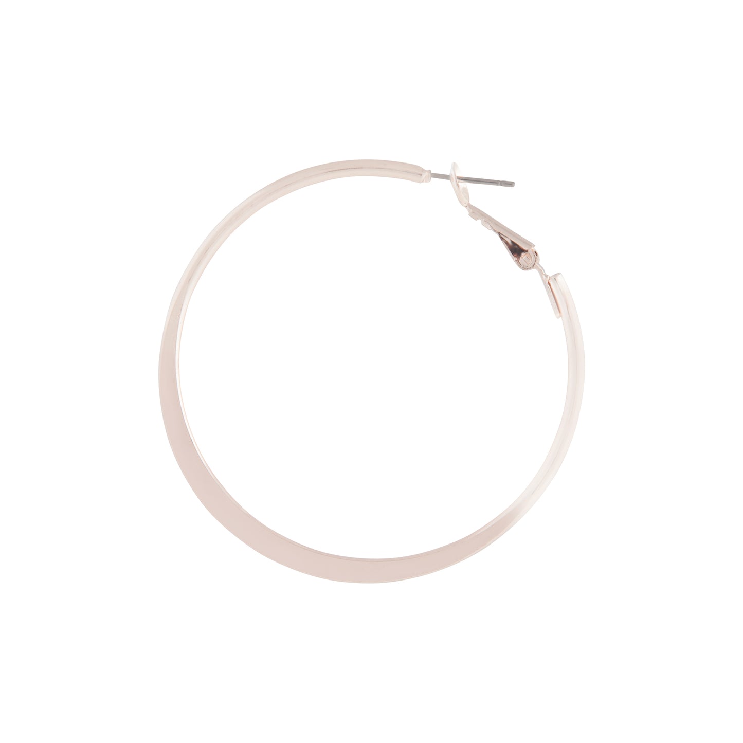 RGES ROSE GOLD 5CM FLAT EDGE HOOP
