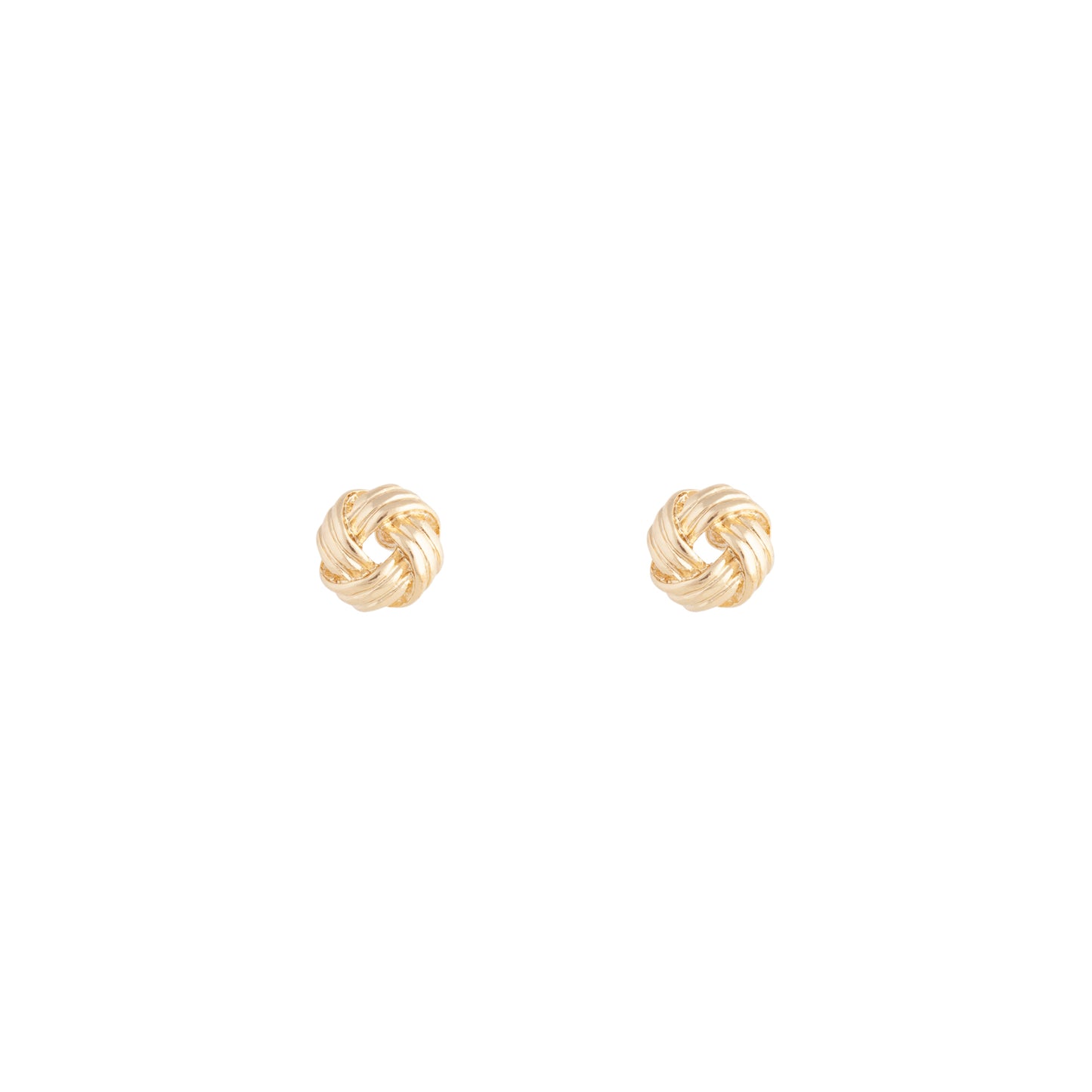 8STD TEXT KNOT STUD ER