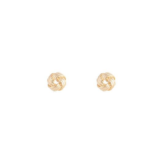 8STD TEXT KNOT STUD ER