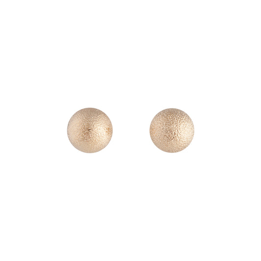 GOLD TONE TEXTURED STUD EARRING