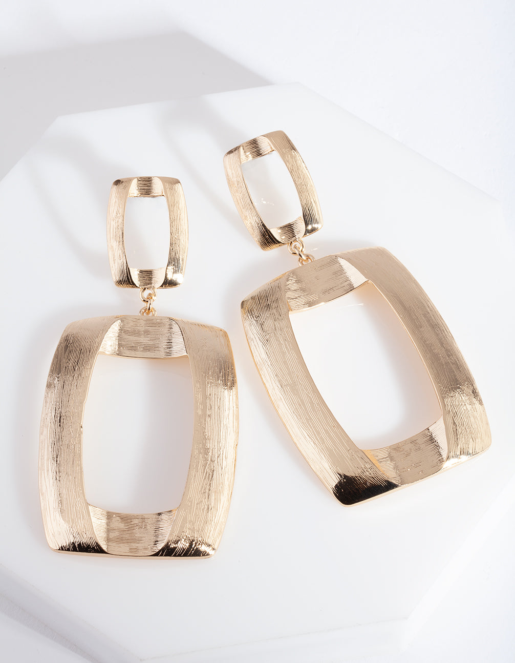 FGOLD SG DBL RECTANGLE DRP ER