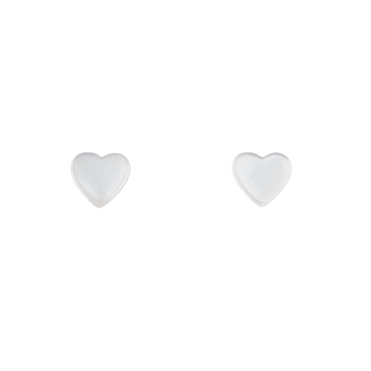 STERLING SILVER MINI HEART STUD EARRING