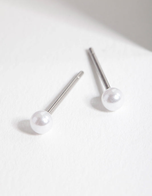 8STD BD TINY PEARL EAR STUD