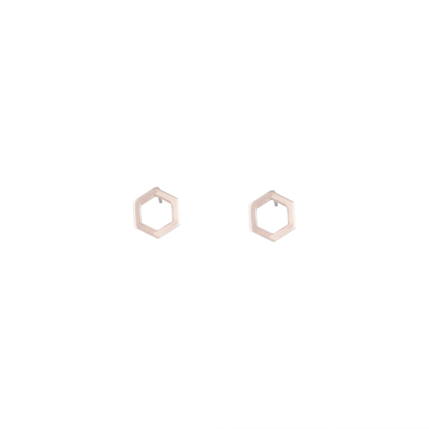 6fER RG OPEN HEXAGON STUD ER