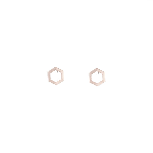 6fER RG OPEN HEXAGON STUD ER