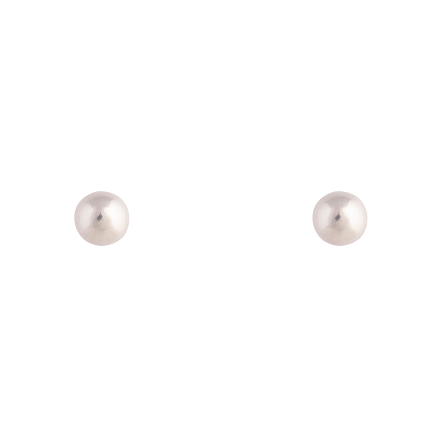 4MM STERLING SILVER BALL STUD EARRING