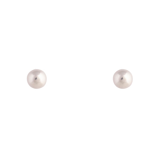 4MM STERLING SILVER BALL STUD EARRING