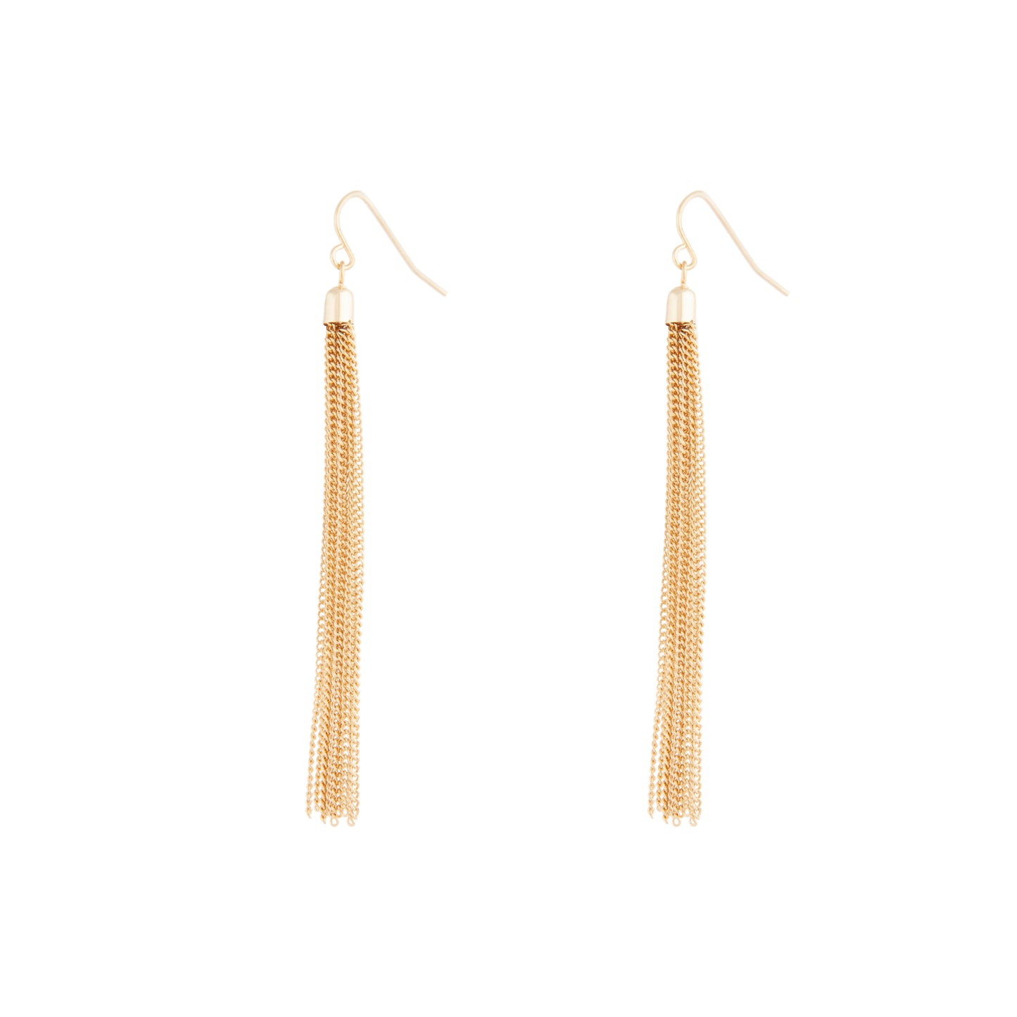 GOLD CHAIN TASSEL DROP EARRING