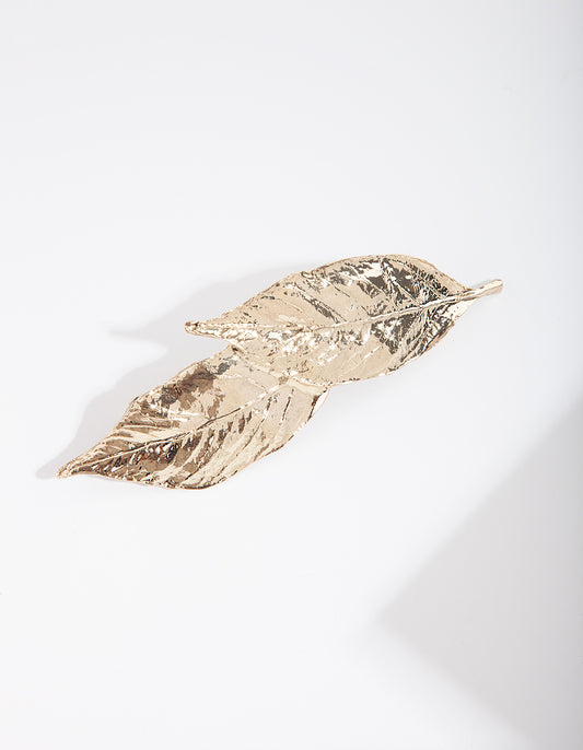 DOUBLE LEAF BARRETTE