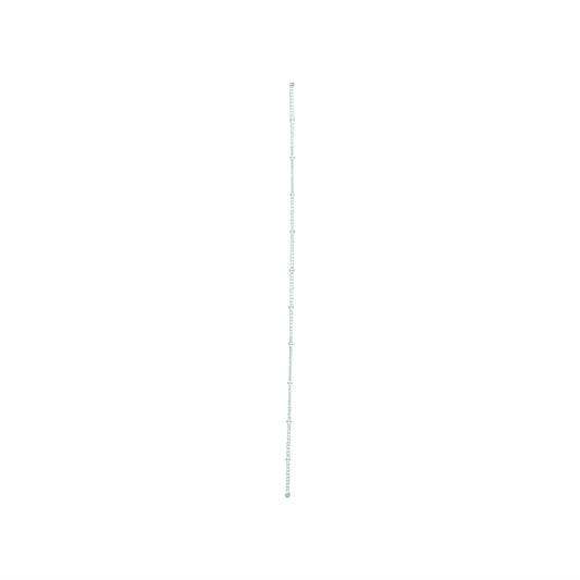 STERLING SILVER FINE BALL CHAIN CHOKER