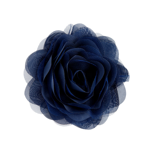 MIDN FB MESH FLOWER CLIP