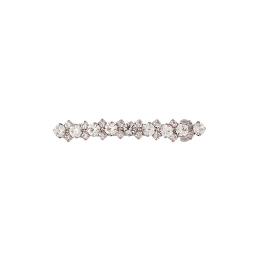 SINGLE ROW CRYSTAL BARETTE CLIP