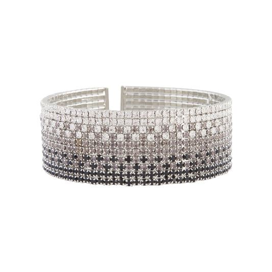 BLACK OMBRE DIAMANTE OPEN CUFF