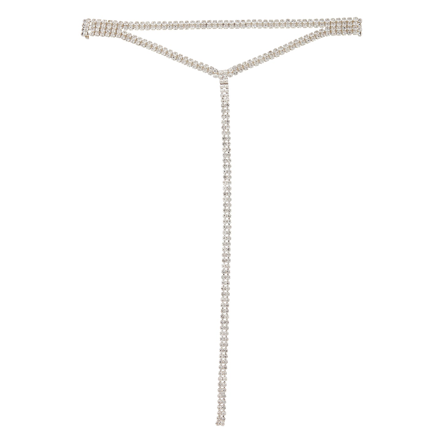 DOUBLE STRAND DIAMANTE Y NECK CHOKER