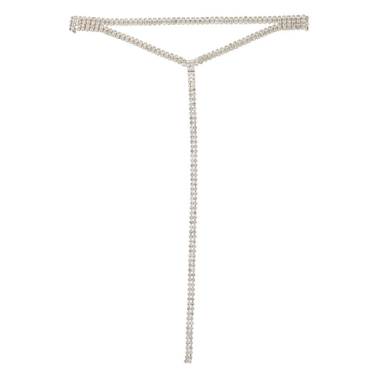 DOUBLE STRAND DIAMANTE Y NECK CHOKER