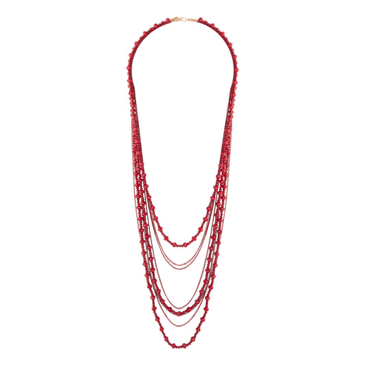 BURG BEAD&FACET MLTI ROW NL