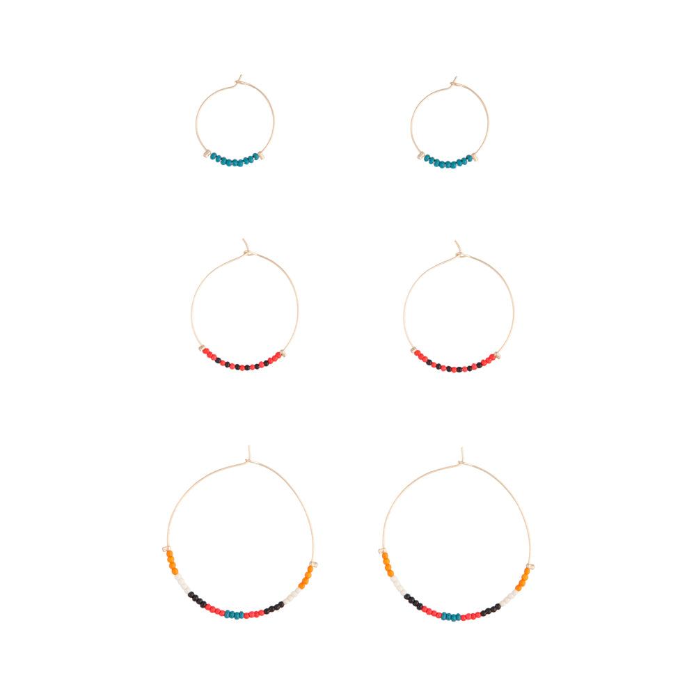 TRWR SG 3PK GRAD BEAD HOOP ER