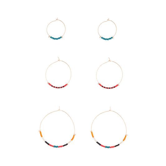TRWR SG 3PK GRAD BEAD HOOP ER