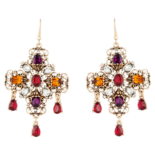 FGOLD AG JEWEL ETHNIC CROSS@